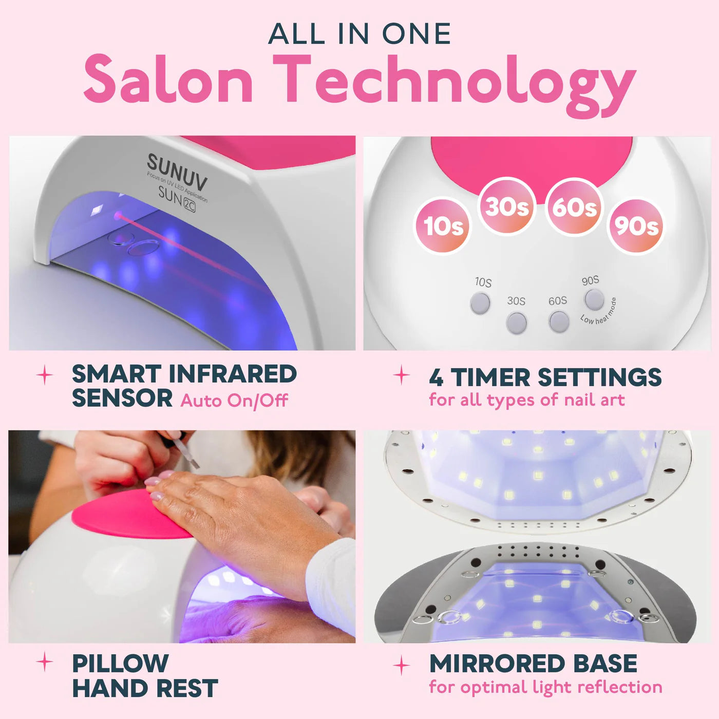 LED Nail Lamp SUN2C UV (ORIGINAL) 6 month warranty
