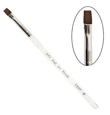 Premium Nail Art Brush Gel Square #8