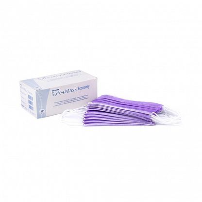 Medical face mask, pink/purple 50 pcs